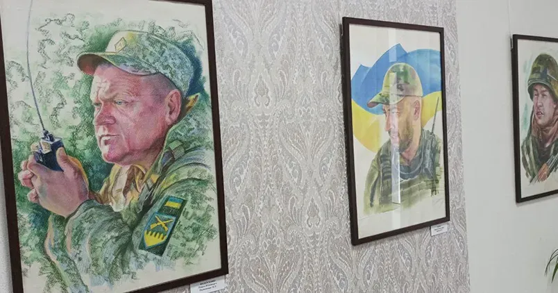 Фото Чугуївської МВА Портрети захисників чугуївського художника на порталі Gromada Group